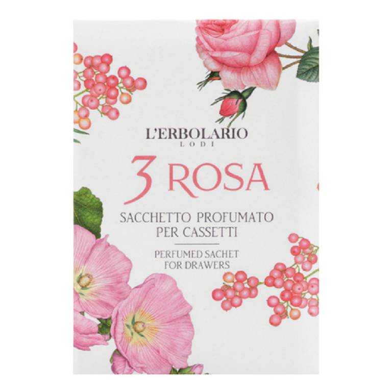 3 ROSA SACCHETTO PROFUMATO CAS