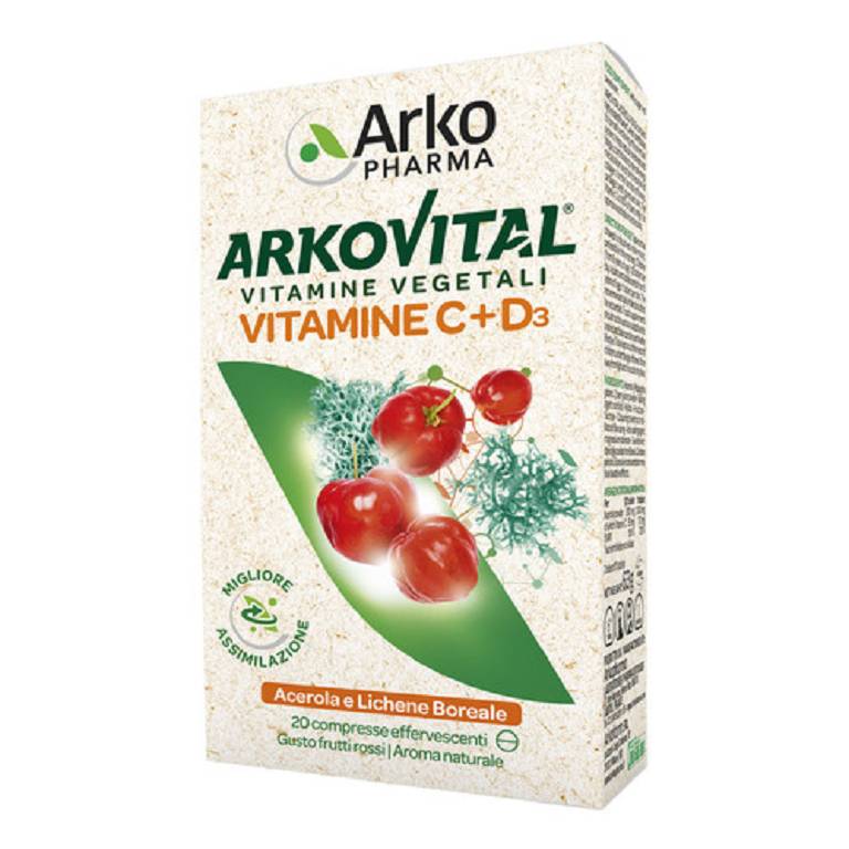 ARKOVITAL VITAMINE C+D3 20CPR