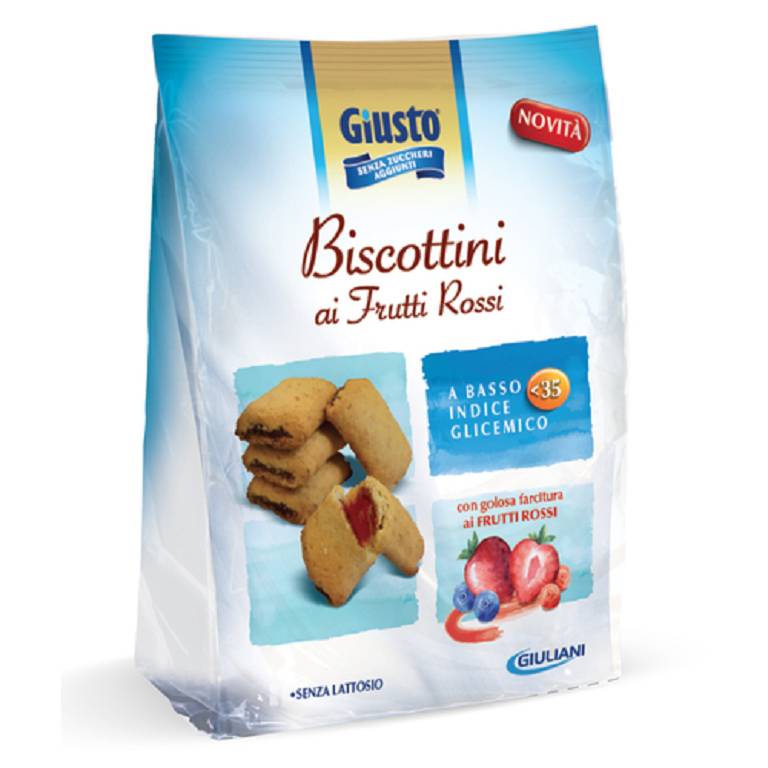 GIUSTO S/ZUCCH BISC FRUT ROSSI