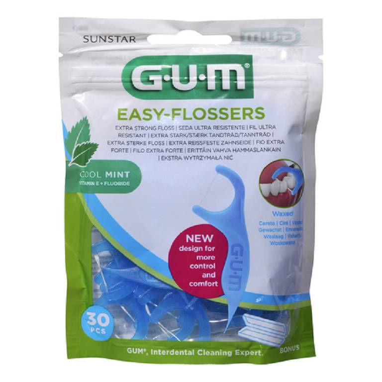 GUM EASY FLOSSERS FORCEL 30PZ