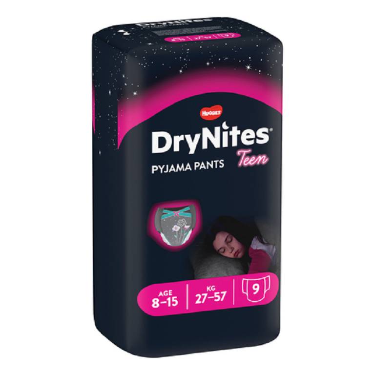 HUGGIES DRYNITES GIRL30/48K 9P