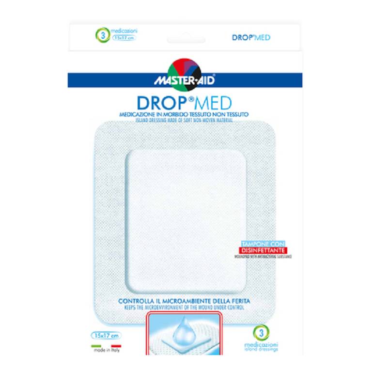 M-AID DROP MED 15X17 3P